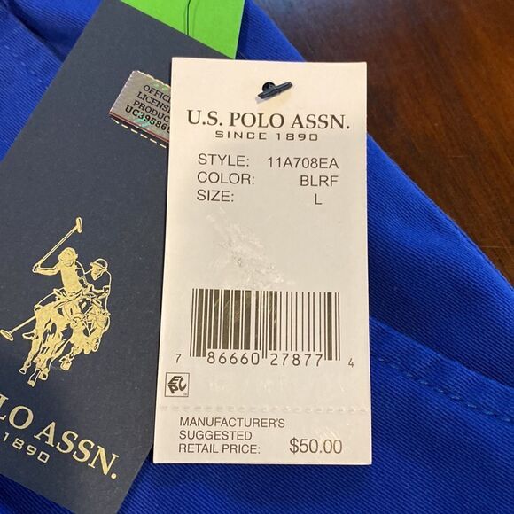 Polo Assn Men’s Blue Jogger Shorts Size Large - Picture 4 of 13